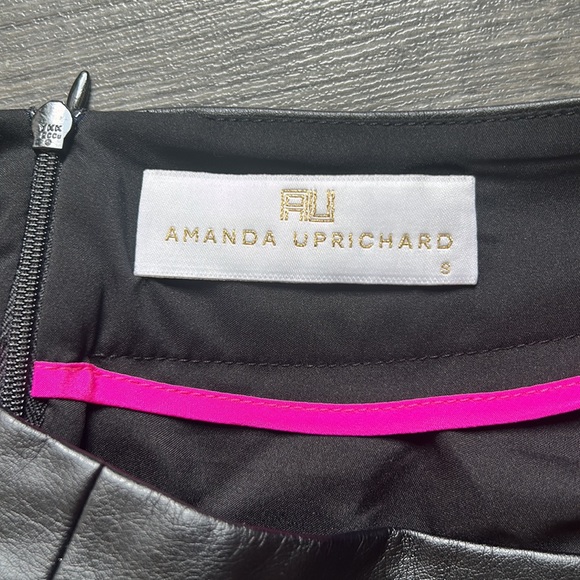 Amanda Uprichard Faux Leather Mini Skirt - Picture 3 of 3